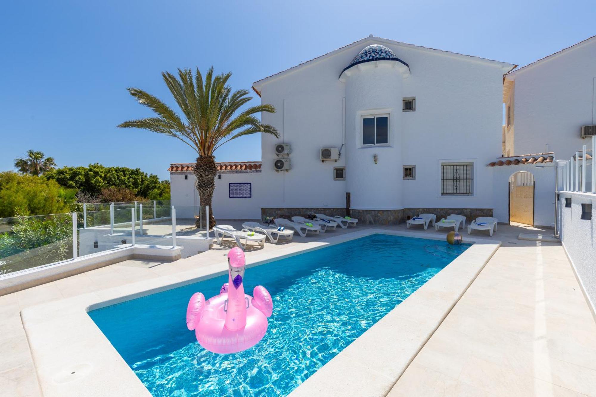 Fidalsa Grand Mediterranean Beachfront Villa Playa Flamenca Eksteriør billede
