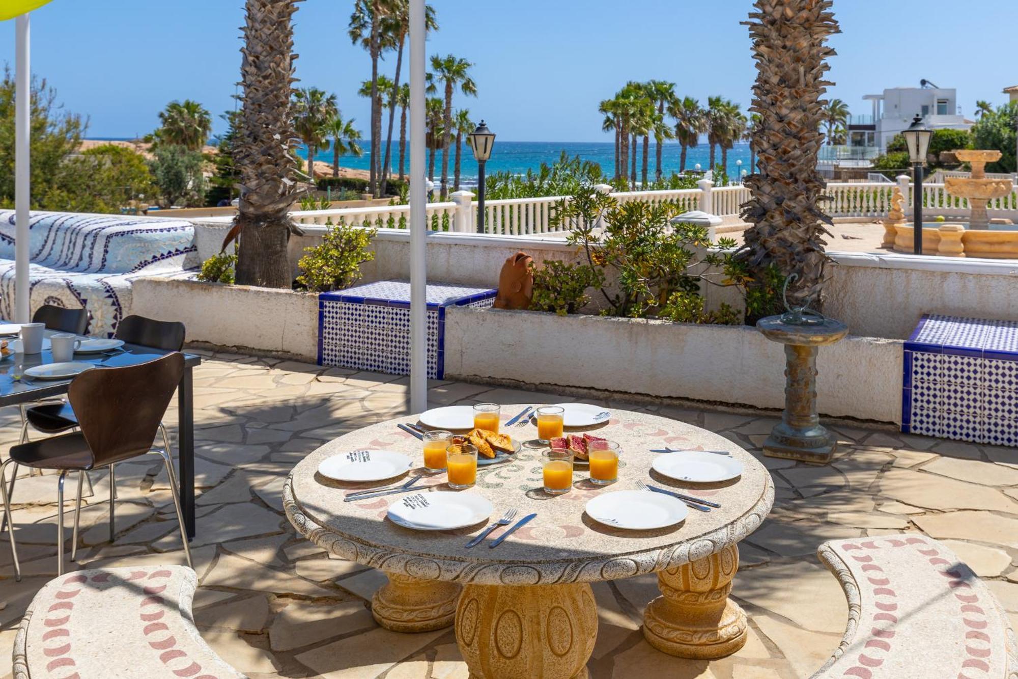 Fidalsa Grand Mediterranean Beachfront Villa Playa Flamenca Eksteriør billede