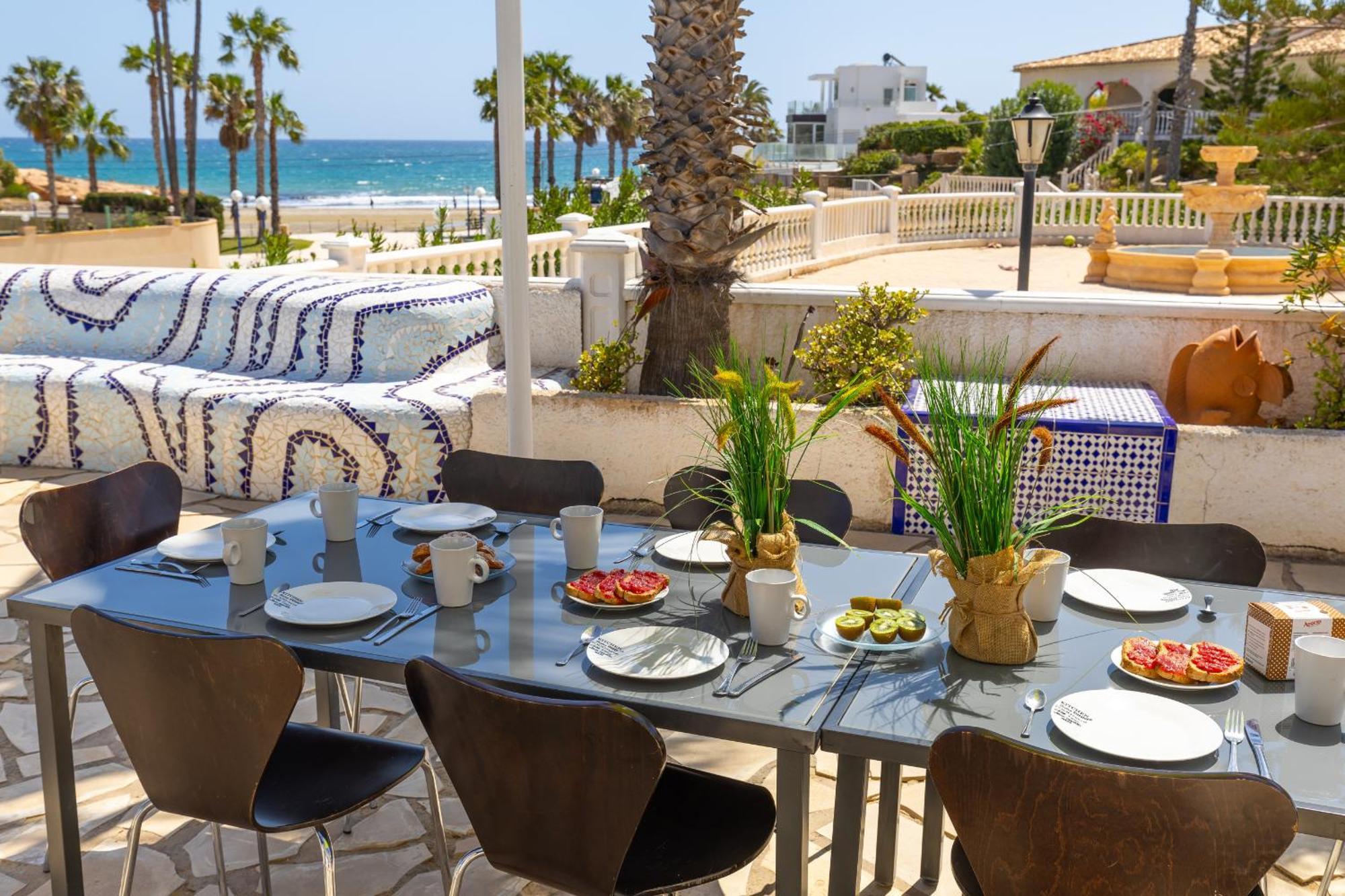 Fidalsa Grand Mediterranean Beachfront Villa Playa Flamenca Eksteriør billede