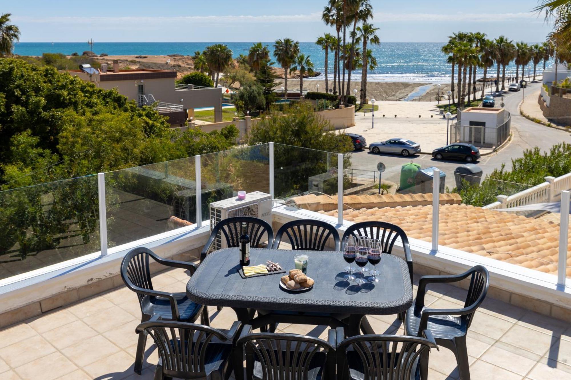 Fidalsa Grand Mediterranean Beachfront Villa Playa Flamenca Eksteriør billede